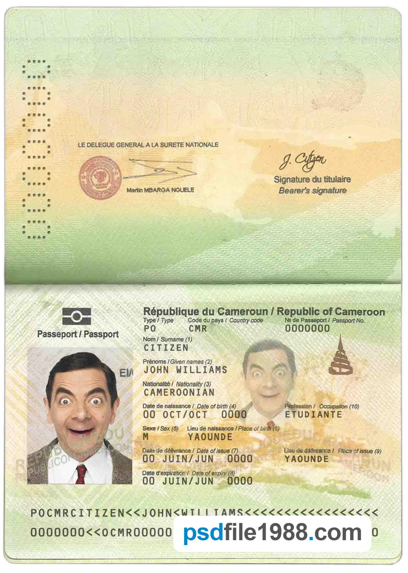 Cameroon Passport